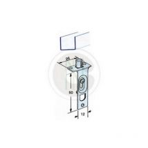 Omge - 50 pcs pa ne dormant en acier avec galet 6 mm pour portes coulissantes art 310