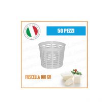 Dck Group - 50 pezzi Fuscella Forma Formetta Monoporzione 100 gr Ricotta Formaggio Fresco Caciotta Plastica pp