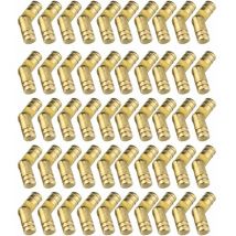 Lucky-88 - 50 Pièces Mini Laiton Dissimulé Charnière, Charnières Meuble,nvisibles Charnières en t Charnière Cylindrique pour l'artisanat de Bricolage