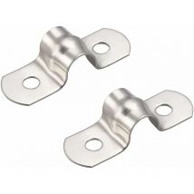 50 pièces 8mm U-Tube 304 colliers de serrage en acier inoxydable colliers de fixation de tuyau rigide pour colliers en u pour la fixation de tuyaux