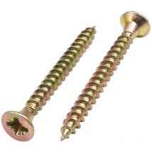 50 pz viti vite zincate gialle per legno truciolare 4,5x35 mm