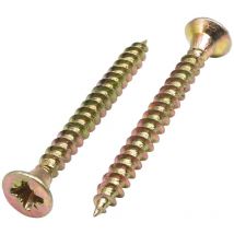 50 pz viti vite zincate gialle per legno truciolare 5x50 mm