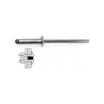 50 remaches de acero / acero con cabeza plana ø 4,8 x 10 mm Techman