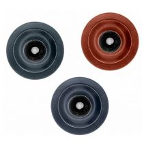 50 Rondelles à bossage avec étanchéité pour fixation accessoires Coloris: Bleu Ardoise RAL 5008