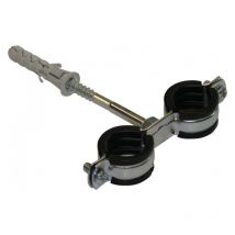 50 St. DoppelRohrschellen 1/2" Rohrschellen Befestigungsschellen Schellen