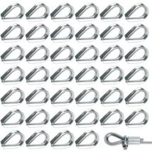 50 Stück M2-edelstahl-304-drahtseilösen, Herzförmige Ösen Für 2-mm-drahtseil