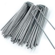 50 u Shaped Garden Stakes For Grass Cover Camping Sardines Garden Fence 150mm Long