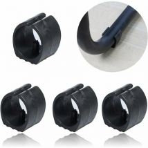 50 Uds. Deslizamiento de silla de plástico en u (25mm), tapa de pata de silla de plástico en u, cubiertas de suelo, cojín con apertura para el pie