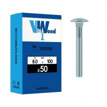 50 vis trcc 8 x 100mm zingué Viswood