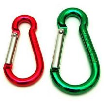 50 x mousquetons p/keys pompier tous. couleur. mm.60