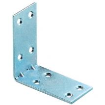 50 x plaque de zinc. coin 8 trous 30x30 mm