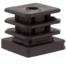 Ferramenta1.com - 50 x bouchons perforés carrés 30mmx10ma plastique noir
