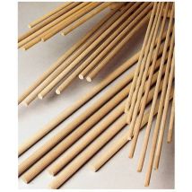 50 x bouchons en bois moleté d. 10 x 1000 mm