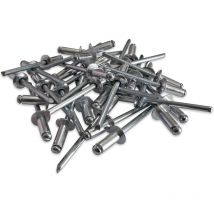 500 rivets alu tete standard de 4.8 x 12 tige acier