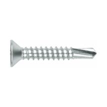 Vis auto-perceuses filetées à tôle et pvc - Tête fraisée - Empreinte ph - Zinguée 3,9 x 22 - Boite de 500