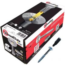 Boite de 500 vis agglo Torx25 zinguées à filetage partiel torx/ttap ailette 40/45mm - diam 5 mm - 45/27