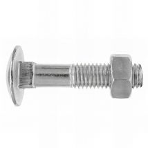 100 vis métrique SQ6, tête ronde collet carré et écrou hexagonal M6 x 100 mm DIN603-934 zingué - D603906100 - Index