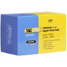 Tacwise - 0773 16G 63mm Angled Finish Nails Galvanised 2500 Pack 16GA DCN660 IM65A