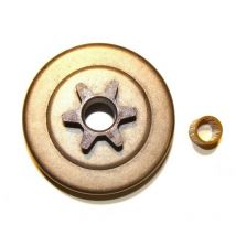 Dynamac - 50050136A - Pignon de chaine 3/8 6 dents pour tronconneuse Oléo-Mac