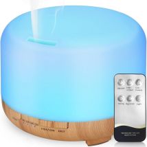 Mumu - 500ml Essential Oil Diffuser, Electric Ultrasonic Aromatherapy Humidifier, Romantic 7 Color led Light - Great Gifts for Christmas and New Year