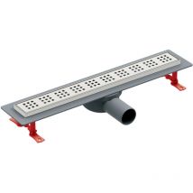 Tycner - 500mm Entrer Salle de Bains Sol Linéaire Douche Acier Perforé Drain Canal