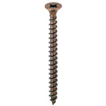 500PZ viti a legno testa svasata piana bronzate 3 X25