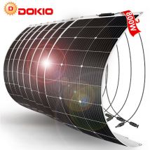 800w monocristallin Panneau solaire flexible pour Caravane/Auto/Camping - Dokio