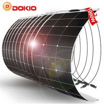 1000w monocristallin Panneau solaire flexible pour Caravane/Auto/Camping - Dokio