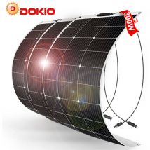 Dokio - 300w monocristallin Panneau solaire flexible pour Caravane/Auto/Camping