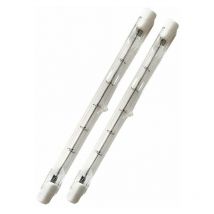 500W tube R7s 118mm halogène Dimmable Blanc Chaud 2800K ampoule crayon r7s linéaire 11000lm AC 200-240V pour l'éclairage de maison, travail,