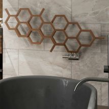 Terma - 502x1126mm Hex Designer Radiator Horizontal Copper Single Panel - Copper