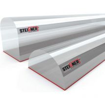 150cm Schwallschutz Acryl Halbrundstab -- SDD03 Höhe 10mm -- Spritzschutzprofil Halbrundprofil Schwallschutzprofil Dusche Wasserabweiser