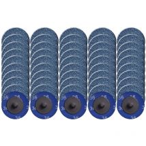 50er-pack 2 Zoll Schnellwechsel-schleifscheiben, Roll-lock-scheibe Mit Zirkonoxid-beschichtung Zur Oberflächenvorbereitung (körnung 36)
