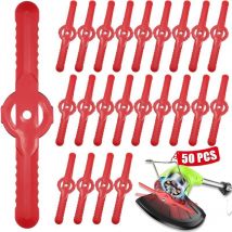 50er-Pack Ersatzklingen für Kunststoff-Trimmerkopf