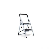 Lifcausal - Escabeau pliant à 2 marches avec pédale antidérapante robuste et large Capacité de 330 lb Escabeau multi-usage pour la maison et la