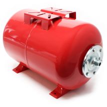 Wiltec Ausdehnungsgefäß 50 Liter, horizontaler Membrankessel für Hauswasserwerke und Druckerhöhungsanlagen mit EPDM Membran