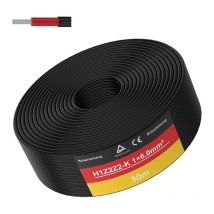 50M Câble solaire,Ligne d'extension solaire photovoltaïque Cable d'extension de panneau solaire,câble d'extension adaptateur solaire,pour système