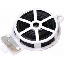 Ormromra - 50m Multi-Purpose Metal Tying Tie, For Kitchen, diy, Fasteners, Food Bag, Freezer Bag, Tie Band 1pcs Black