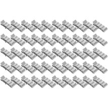 Ineasicer - 50Pcs Colliers de Gestion de Câbles en Acier Inoxydable 304 Serre-câble à 4 fils pour panneau solaire photovoltaïque