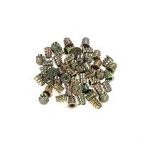 50Pcs M510mm Fileté Insert Nuts en Alliage de Zinc - Hexagonal, Boulon de Fixation pour Meubles en Bois