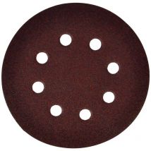 50PZ disco in carta velcrato ''P64E'' 8 fori ø mm 125 x 0 - grana 100