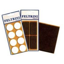 50BLISTER feltrini adesivi - quadri MM.100X100 colore marrone