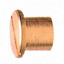 50PZ testina cieca 8MA ottone lucido