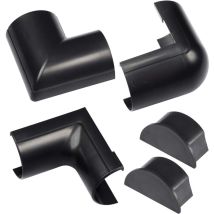 D-line Cloap5025b Accessori A Scatto - Canalina = 50mm (larghezza) X 25mm (altezza) - Nero
