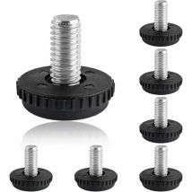 5/16'-18 Thread Furniture Leg Leveler, 8 Pack Adjustable Furniture Legs, Stainless Steel Leveling Feet, Sliding Furniture Leveler for Tables,