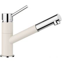 Blanco - Kano s - Spültischarmatur mit ausziehbarem Auslauf und mit Filterfunktion, softweiß/chrom 526953