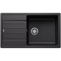 fregadero empotrado 86cm negro silgranit - 526087 - blanco -