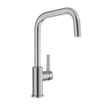 Blanco - Mezclador de fregadero sin ducha de acero inoxidable cepillado - 526615