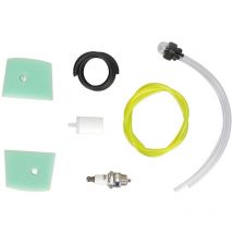 Jeffergarden Filtre à Air de Tronçonneuse Filtre à Carburant avec Ampoule D'amorçage de Bougie D'allumage pour Tronçonneuse Husqvarna 123C 123L 123LD