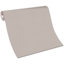 BRICOFLOR Papier Peint beige uni Papier Peint intissé moderne pour salle de bain Tapisserie unie pour cuisine, chambre & plus